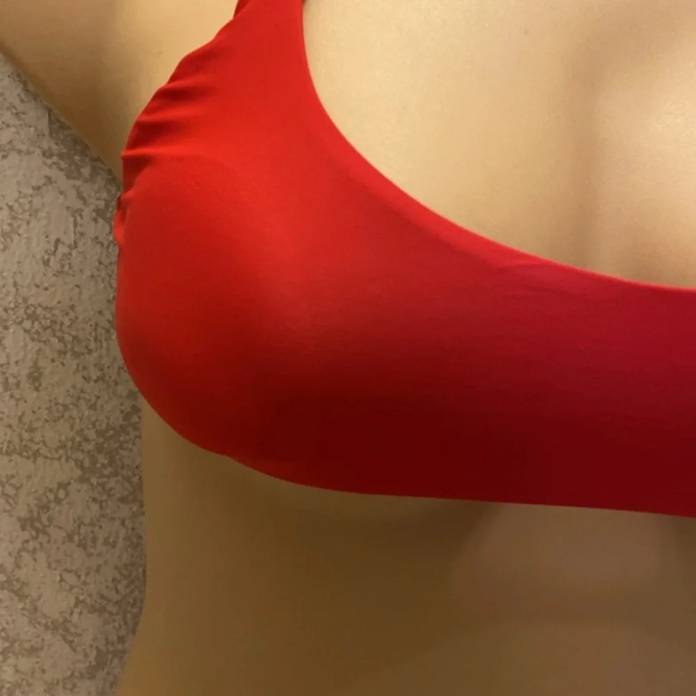 SHEIN Vibrant Red Bikini with Zipper